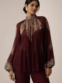 Georgette Short Kurti (Ethnic-Fusion)