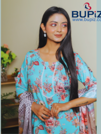 Rayon Blend Straight Solid Kurta with Pant & Dupatta